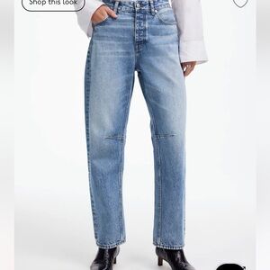 Madewell darted barrel jeans (dobbins wash)